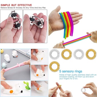 22pcs fidget juguetes conjunto sensorial juguetes pack para niños adultos simple dimple figet juguetes alivio del estrés anti-ansiedad herramientas (7)