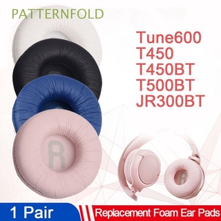patternfold 1 par de nuevos accesorios de repuesto de espuma almohadillas auriculares de cuero proteína auriculares suave funda de cojín/multicolor