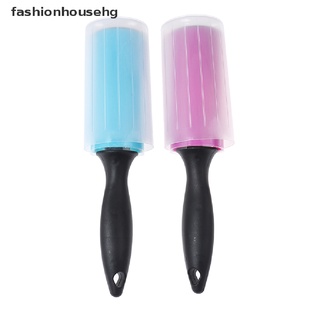 [Fashionhousehg] 1Pcs Washable Lint Roller Pet Hair Remover Reusable Sticky Dust Wiper Clothes HOT SELL (1)