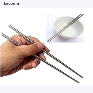 Kacoom 2 Pair Chinese Stylish Non-slip Design Chop Sticks Stainless CL