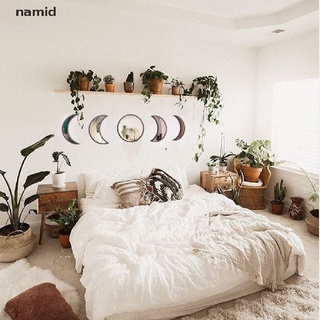 [namid] 5x acrílico lunar eclipse de madera decorativo espejo dormitorio luna decoración de la habitación [namid]