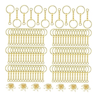 [NANA] 360 piezas de llavero dividido con cadena y anillos de salto, piezas de llavero, manualidades y joyería