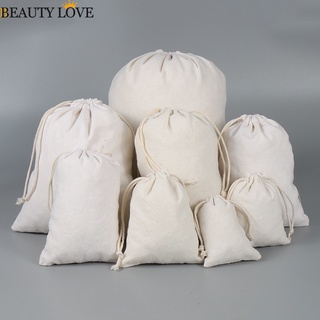 [Hot Sale]Multi Size Reusable Cotton Drawstring Bag