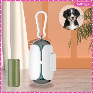 dispensador de bolsas de caca para mascotas, perro, gato, dispensador de bolsas de basura, clip de correa