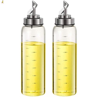 [Hot Sale]Olive Oil Dispenser Bottles, Automatic Opening and Closing Oil Pot, 2 Pack of 500Ml Oil and Vinegar Cooking Oil Cruet