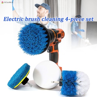 4 piezas cepillo exfoliante taladro de potencia accesorios todo propósito para limpiar lechada azulejos contador ducha parrilla piso cocina