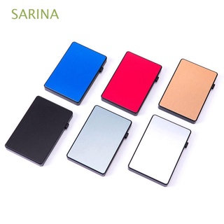 sarina automático titular de la tarjeta de aleación de aluminio slim cartera rfid tarjeta caso antirrobo rfid caja de almacenamiento smart protector rfid bloqueo de tarjetas de crédito mangas/multicolor