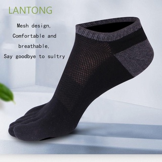 Calcetines De algodón invisibles antideslizantes respirables calcetines De malla para hombre