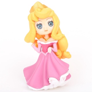 8pcs Disney Mini juguete estilo Pvc muñeca 5-9 Cm lindo personaje de la sirenita blancanieves belleza durmiente cenicienta princesa sofía modelo (4)