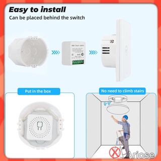 en stock 16a mini wifi smart switch temporizador interruptor inalámbrico smart home automatización compatible con tuya alexa google home 1 ario