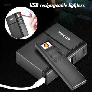 Sensor Táctil Sin Llama Encendedor Portátil USB Recargable Cigarrillos Caso Para El Hogar Viajes Al Aire Libre Accesorios De Fumar Eléctrico Durable De Gran Capacidad Caja (1)