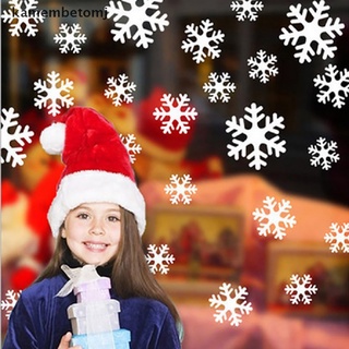 Betomj 27 pzs calcomanías de pared de navidad copo de nieve para ventana decoraciones navideñas.