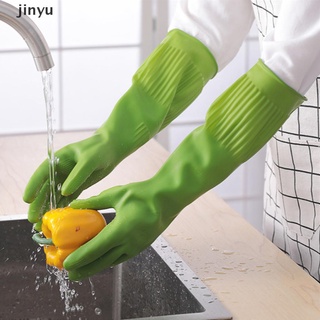 jinyu 2021 guantes de limpieza de goma de silicona para lavar platos 1 par.