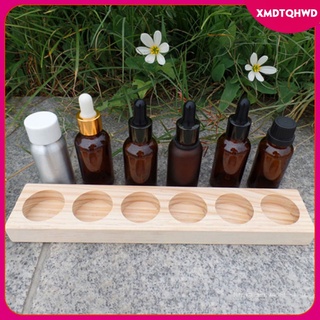 soporte de exhibición de aceite esencial de madera estante organizador estante puede contener 6 botellas 30 ml