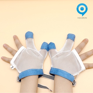 Lasvegas 1 par de guantes de bebé transpirables antiagarramiento suave sin rasguños recién nacidos manoplas para niños niñas