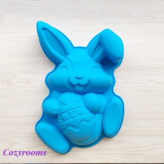 (Cozyrooms) Molde de silicona de conejo de pascua molde de Chocolate 3D Fondant pastel herramientas de hornear