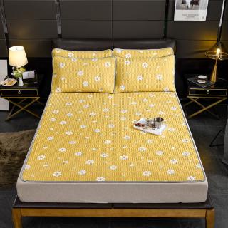 colchón de látex de verano de nueva moda, dormitorio, seda de hielo, plegable, individual, cama doble, colchón de látex (7)
