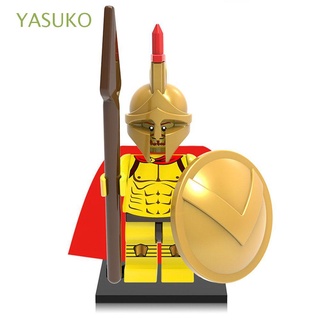 yasuko creatividad medieval caballeros bloques para niños regalo montar modelo héroes ladrillos ladrillos juguetes modelo muñecas mini bloques 8 unids/set roma commander juguetes educativos bloques de construcción