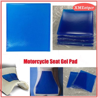 2 piezas asiento de motocicleta fibra elástica confort gel almohadilla fría cojín 25x22x1cm (8)