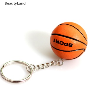 BeautyLand 3D Sports Basketball Volleyball Football Key Chains Souvenirs Keyring Gift .