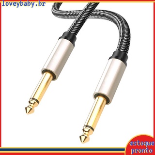 Lovey 6.35mm A 6.35mm cable De audio Macho A Macho cable Amp bajo Guitarra eléctrica