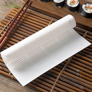 AGNUX Anti-Moisture Sushi Roller Mats Non stick Kitchen Accessories Sushi Mold Cooking Curtain Sushi Tool Vegetable Meat Washable Rice Cake Roll Pad