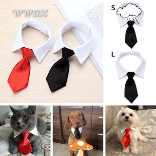 Wwax adorable moda lindo perro ajustable gato aseo esmoquin lazos pajarita Formal perro corbata/Multicolor