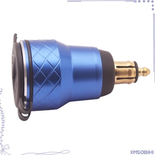 Cargador Moto DIN a Doble USB Azul para Triumph Tiger F800 R1200RT (1)