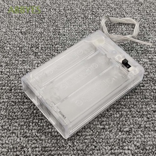 ABBYES 3V 4.5V Battery Box Battery Battery Holder Battery Storage Boxes for AA Battery With Line ABS Transparent Storage Box High Quality Batteries Container
