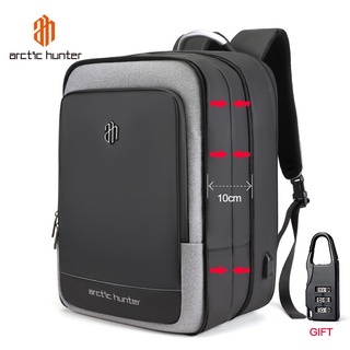 💗Promoción💗Arctic HUNTER 40L gran capacidad para hombre ampliable mochilas carga USB macho 17 pulgadas portátil bolsas impermeable bolsa de viaje