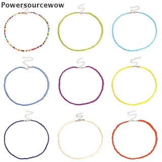 Powersourcewow collar de perlas de arco iris bohemio hecho a mano con cuentas de Color caramelo joyería para mujeres MY