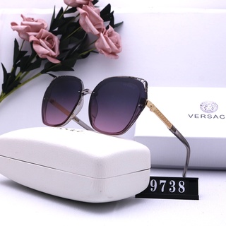NEW Versace Sunglasses High Definition Resin Lens Alloy Frameless Frame Spring Legs