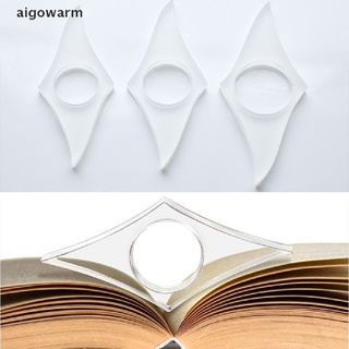 Aigowarm 1PC Multi-function Acrylic Thumb Book Support Book Page Holder Bookmark School CL