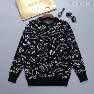 DIOR men black Sweater knitwear Handsoome couples autumn winter o-neck casual fashion logo jacquard
