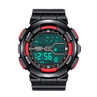 Reloj de pulsera Digital con cronómetro Digital LCD para hombre a la moda a prueba de agua para hombre (8)