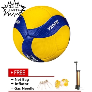 mikasa v200w talla 5 pelota de voleibol de competición de entrenamiento suave pu voleibol juegos olímpicos bola libre bomba