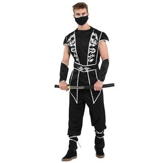 disfraz de halloween adulto para hombre guerrero ninja espadachín traje uniforme dragón ninja