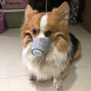 thighoho perro cara de algodón máscara de boca mascota pm2.5 filtro anti polvo gas hocico niebla neblina máscaras cl