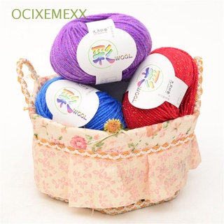 OCIXEMEXX Warm Crochet Knitting Baby Yarn Gold Line Acrylic Yarn 4ply Fluffy Benang Kait Cotton Yarn Soft Multicolored