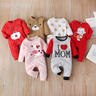 Newborn Baby One Piece Cotton Romper Baby Girl Boy Jumpsuit Animal Cartoon Long Sleeve Baby Playsuit Baby Clothes