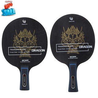 boer ping pong raqueta de 7 capas hoja de tenis de mesa arylate fibra de carbono ligero accesorios de tenis de mesa mango largo