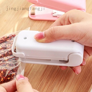 Jingjiangfangji portátil sellador de calor bolsa de almacenamiento Mini máquina de sellado práctico pegatina sellos para alimentos Snack accesorios