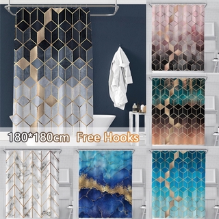 Cortina de ducha de impresión creativa impermeable poliéster partición cortina