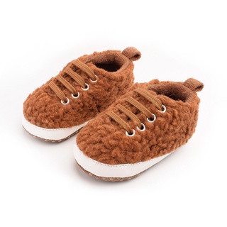 Walkers Casual Bebé Recién Nacido Primeros Pasos Cálido Prewalker Cordones Zapatos Deportivos (7)