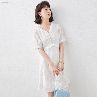 ▥▽♈Rou Shaer vestido de gama alta rehat blanco falda de té primer amor nuevo estilo 2021 pequeño verano viento falda corta (3)