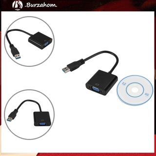 Bur_adaptador/convertidor Externo De tarjeta Gráfica USB 3.0 Para VGA Windows 7/8