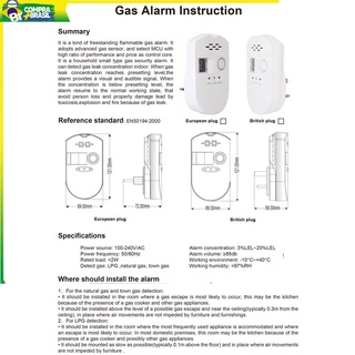 Detector De fugas De gas Detector De fugas De alta sensibilidad Lng Lng alarma Sensor alarma Dispositivo 9.9 Flash sale (8)