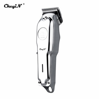 CkeyiN cortador de pelo de 0 mm con cuchilla de acero inoxidable profesional Trimmer USB recargable máquina de corte de pelo