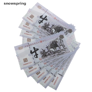 snowspring 2021 año nuevo nota conmemorativa buey conmemorativo moneda recuerdo regalo decoración del hogar cl