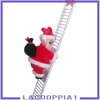 [LACOOPPIA1] Escalera de escalada eléctrica Santa Claus decoración del hogar